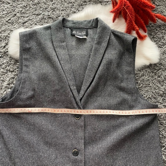 Vintage Miss Alliage Wool Blend Vest - Picture 5 of 7